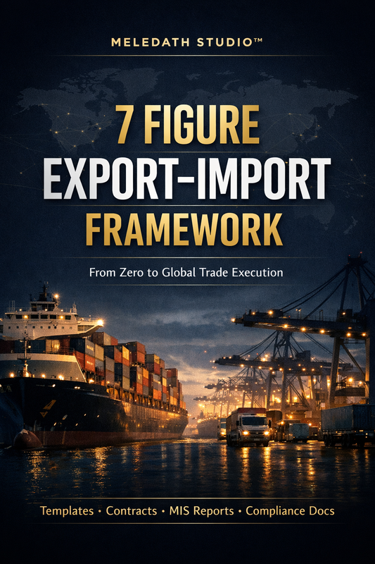 MELEDATH STUDIO™ 7 Figure Export–Import Business Framework